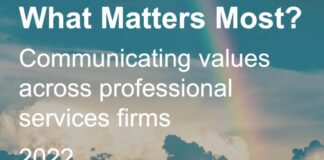 What matters most? How leading professional services firms are communicating values